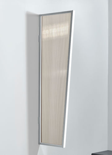 Gutta Seitenblende B2 PC bronce / weiß, 175 x 60 x 45 cm