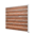 Zaun / Sichtschutz Erweiterung: 1 Pfosten weiß + Schichtstoffplatten rostoptik, 194 x 186 cm