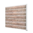 Zaun / Sichtschutz Erweiterung: 1 Pfosten weiß + Schichtstoffplatten Holzoptik, 194 x 186 cm