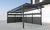 Gutta Seitenwand Carport anthrazit, WPC Dielen grau + PC Paneele, 582 x 186 cm